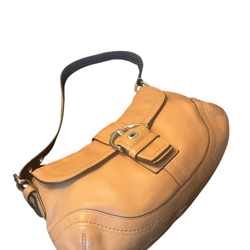 Coach Soho Camel Leather Shoulder Bag - Picture 8 of 13